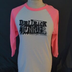 Chix Gear Racewear Dirt Track Junkie Women's 3/4 Sleeve T-Shirt